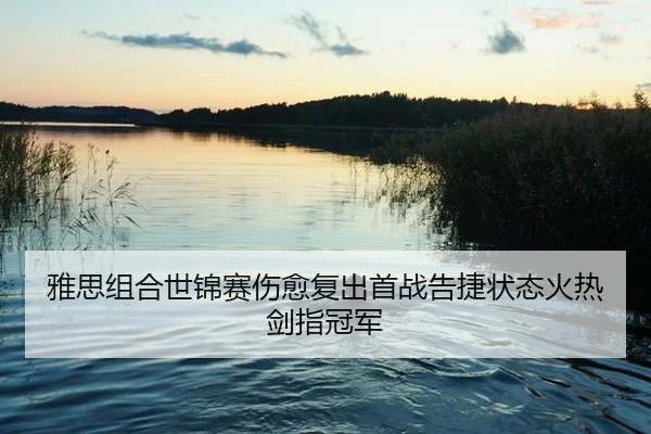 雅思组合世锦赛伤愈复出首战告捷状态火热剑指冠军